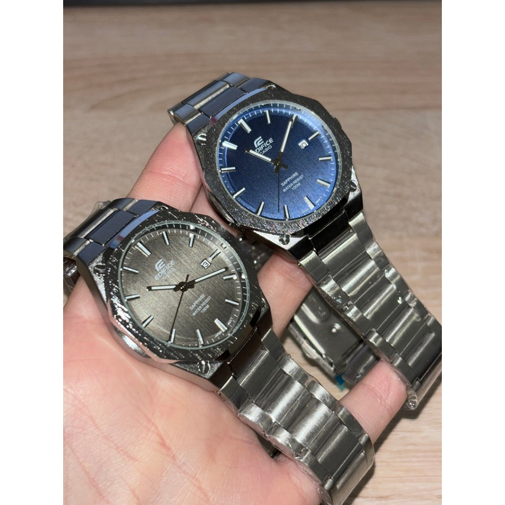 Cassio นาฬิกาผู้ชาย Edifice โลหะน้ําหนักเบาเรียบง่ายอินเทรนด์และทันสมัยนาฬิกาควอทซ์ผู้ชาย EFR-S108D-