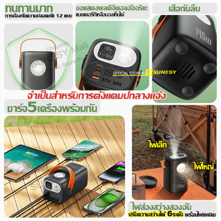 140Wชาร์จเร็วจริงๆ⚡SUNESY powerbank ของแท้ 100000mAh พาวเวอร์แบงค์ พกพา ของแท้ 100% แบตสำรอง