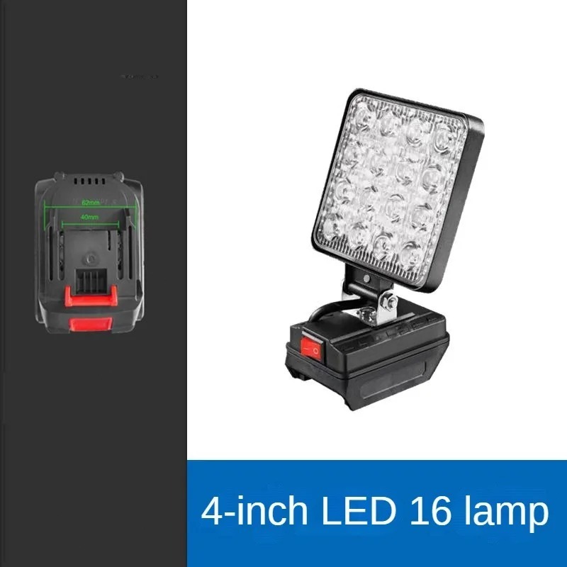 MAKITA 3/5/8 นิ้วไฟ Led Fit 20 V Makitausuka แบตเตอรี่สปอตไลท์แบบพกพาไร้สายกลางแจ้งทํางานตกปลามือถือเครื่องมือฉุกเฉิน Light - รูปที่ 2