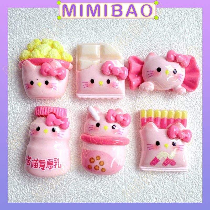 ของเล่นอาหารจําลอง Kitty Candy แมวสีชมพูช็อกโกแลต diy เคสโทรศัพท์วัสดุ