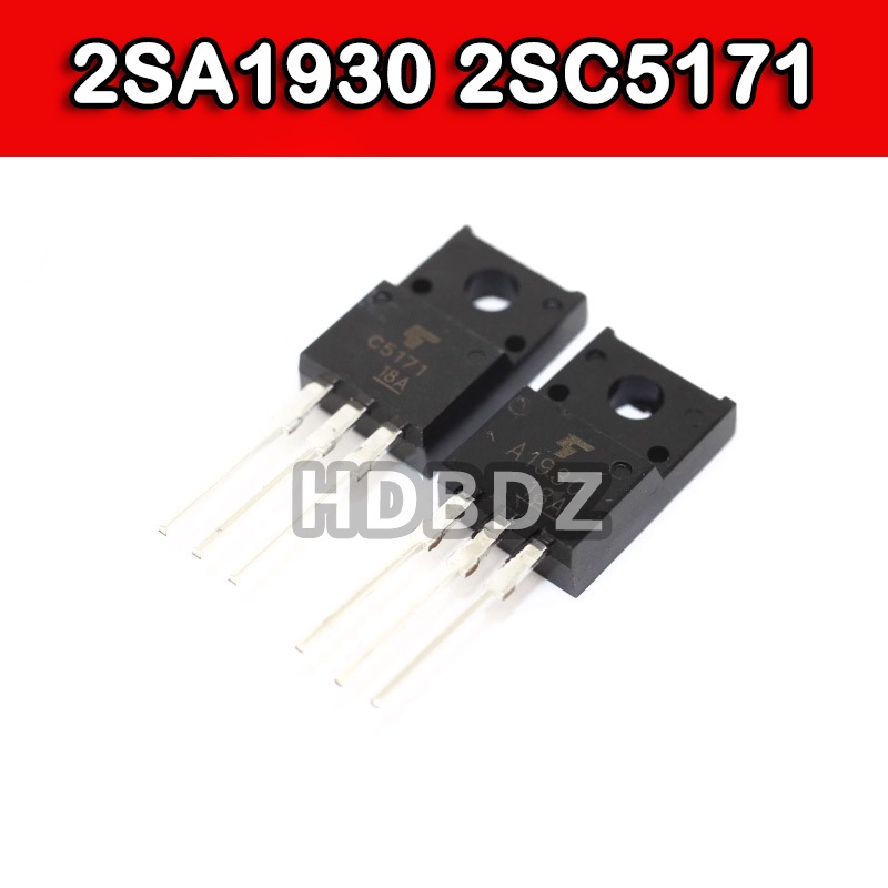 5~10PCS 2SA1930 2SC5171 TO-220F  A1930 C5171 เสียง Fever จับคู่หลอด IC SMD