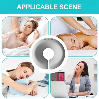 ตารางนวดตามหลักสรีรศาสตร์พนักพิงศีรษะ U-Shaped Face Cradle หมอนสําหรับสปาและร้านทําผมใช้การสนับสนุนใบหน้าที่สะดวกสบายสําหรับนวดคอและไหล่
