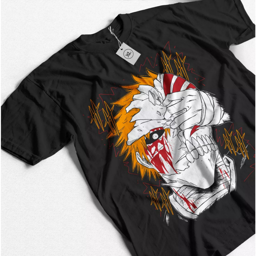 Bleach Ichigo Kurosaki เสื้อยืด Manga Strip สยองขวัญอะนิเมะของขวัญเสื้อทุกขนาด