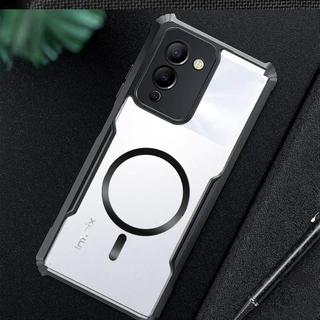 เคสโทรศัพท์แม่เหล็กกันกระแทก Infinix Note 12 Pro 12i 11S 11 10 G96 VIP 2022 2023 4G 5GปลอกใบมีดนักรบถุงลมนิรภัยAnti-Fallมือถือฝาครอบโปร่งใส