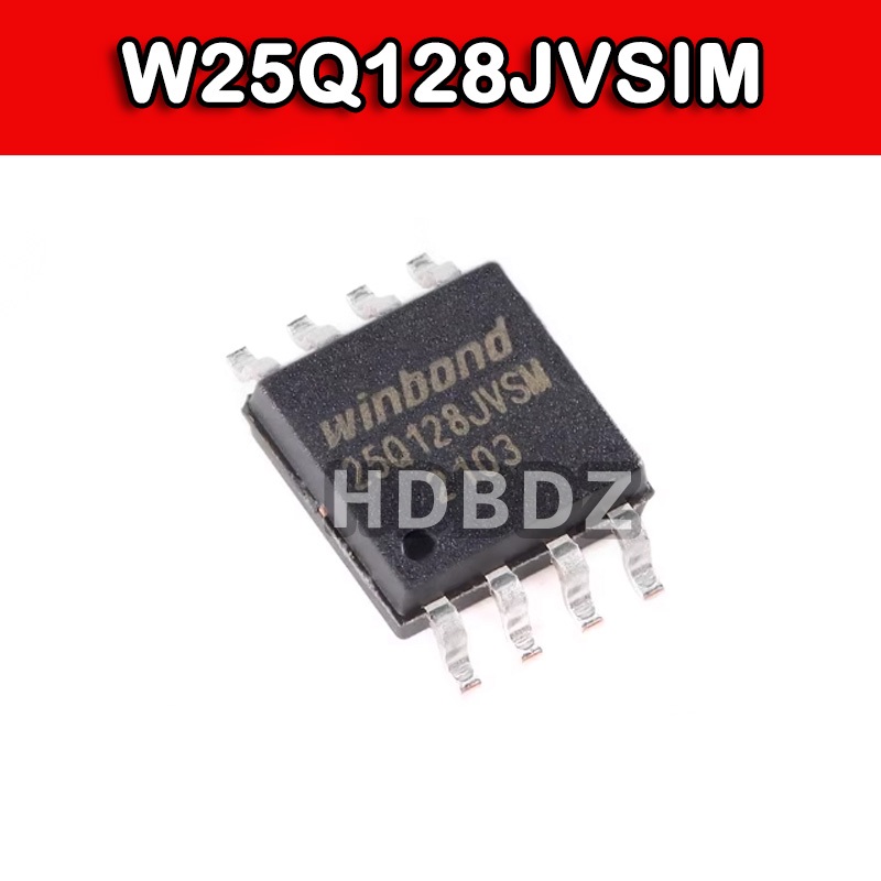 2 ~ 5PCS W25Q128JVSIM SOIC-8 25Q128JVSM 3V 128M-bit Memory Chip IC SMD