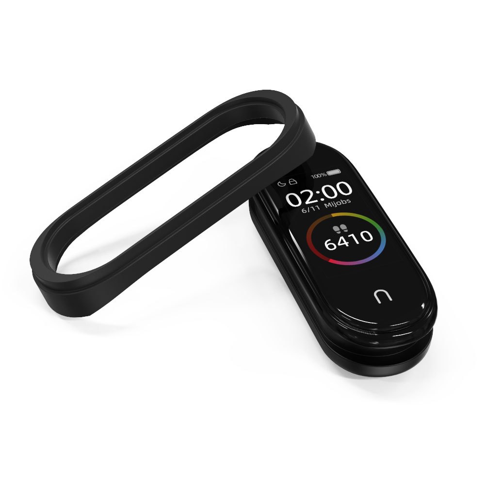 เปลี่ยนแหวนยางสีดําสําหรับ Mi Band 9 8 7 6 5 4 3 / Redmi Band 2 / Mi Band 8 Active