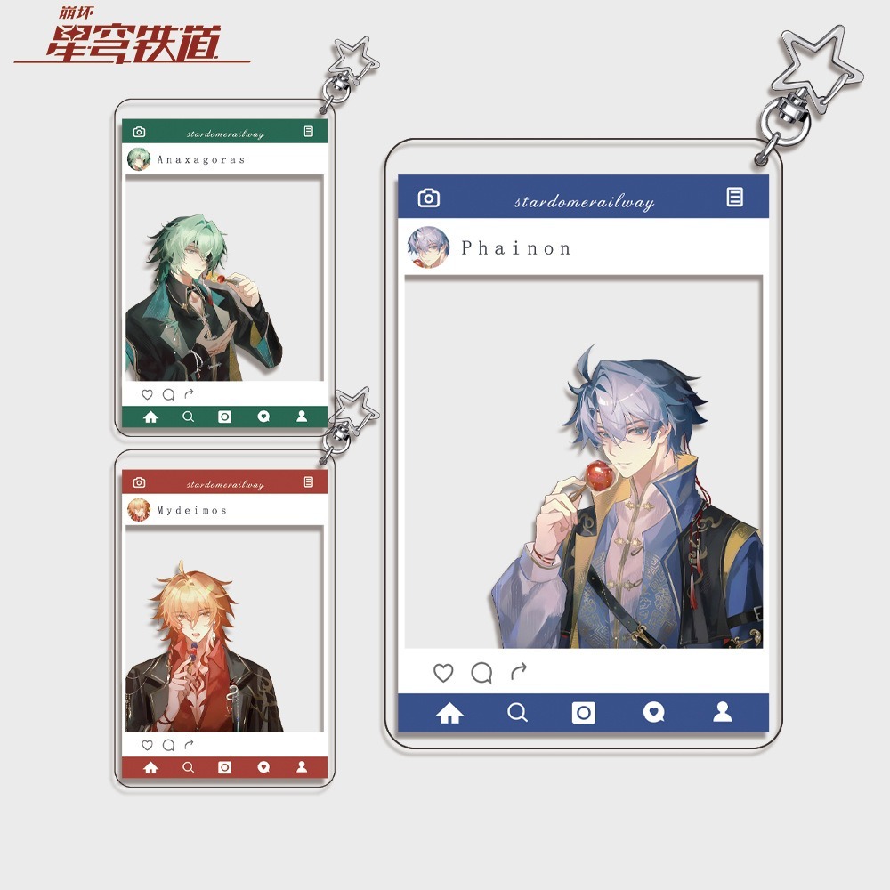 เกม Honkai Star Rail Painon Mydeimos Anaxagoras อะคริลิคจี้พวงกุญแจกระเป๋าตกแต่งจี้ของเล่น Keyrings ของขวัญ