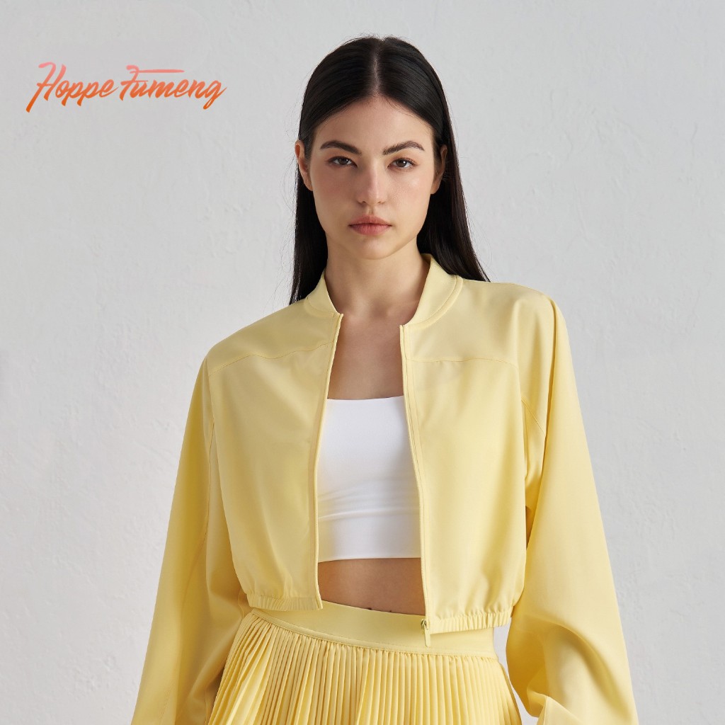 Hope Fumengwomens เสื้อโยคะลําลองแขนยาวน้ําหนักเบาและระบายอากาศได้ดี เสื้อแจ็คเก็ตกีฬา