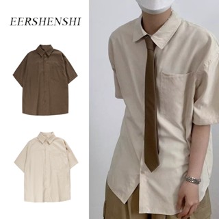 Eershenshi เสื้อเชิ้ตแขนสั้นผู้ชายสไตล์ญี่ปุ่นย้อนยุคสําหรับ…