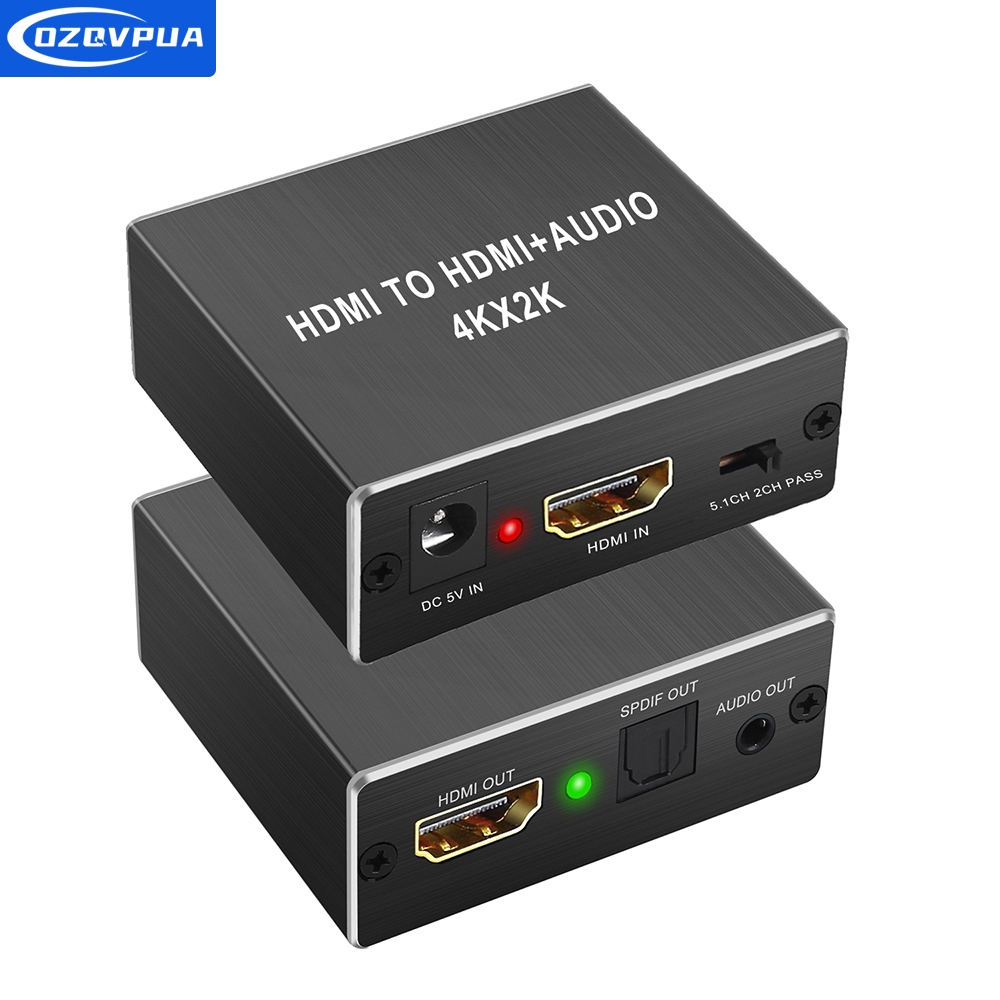 HDMI Audio Extractor HDMI to Optical TOSLINK SPDIF พร้อมตัวแปลงเสียง HDMI เป็น HDMI สําหรับ Fire TV,