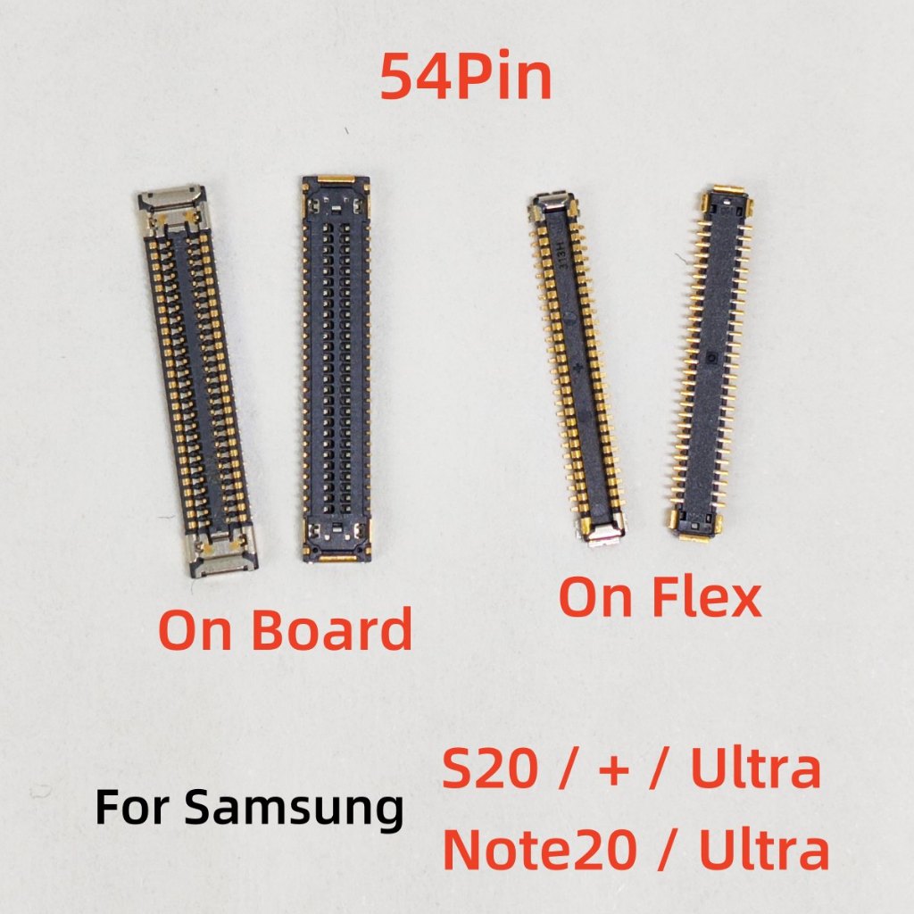 5-20 ชิ้น 54Pin USB ชาร์จ FPC Connector สําหรับ Samsung Galaxy Note20 S20 + S20U Ultra Charger Plug บน Board
