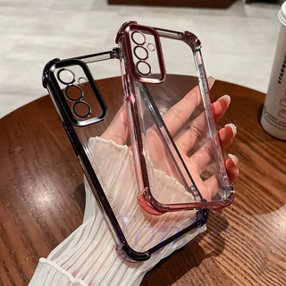 เคส Samsung A16 5G/A56/A15/A14/A24/A34/A54/A25/A35/A55 5G สี่มุมป้องกันการตกเคสโทรศัพท์โปร่งใส SJDK