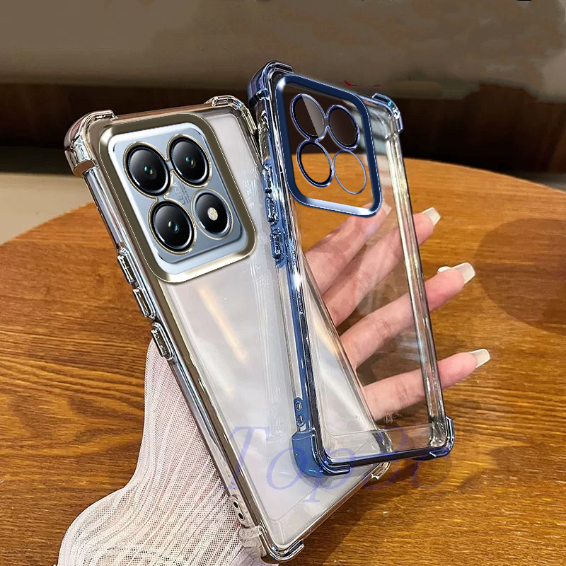 เคส Xiaomi 14T Pro/13T Pro/13Pro/12T Pro/Xiaomi 11 lite 5G NE สี่มุมป้องกันการล่มสลายโปร่งใสเคสโทรศัพท์ SJDK