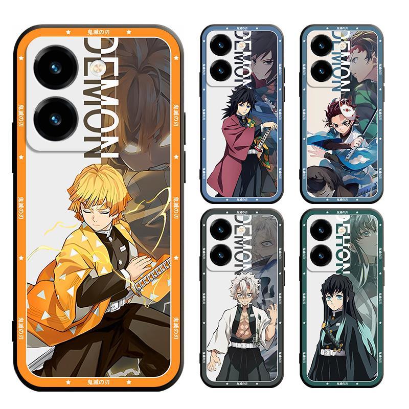 Vivo Y200 Y100 Y19S VIVO Y28 Y28S V2417 V2419 V2352 V2346 Demon Slayer Tanjiro Casing Soft Case Cove