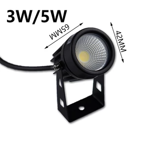 ไฟสนามหญ้า LED IP66 กันน้ํากลางแจ้งสวนไฟอลูมิเนียม COB Spotlight DC12V 220V Spike โคมไฟสําหรับ Home Park Courtyard Villa ภูมิทัศน์ไฟ