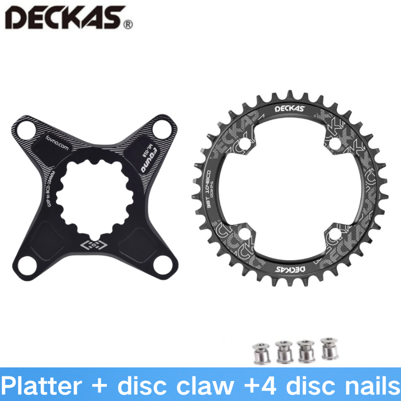 Deckas ลิงค์รูปไข่/วงกลม GXP โดยตรง 104BCD 32T 34T 36 38T link 6Mm offset to Sram XX1 Eagle X01 GX X1 X0 X9 จักรยานข้อเหวี่ยงสําหรับที่แม่นยํา