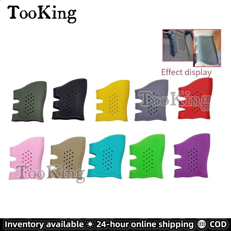 TooKing ยางสากล Gr-ip Anti Slip Gl/ove สําหรับ G17 19 T/ยางอะคูสติก g/-ri/p ฝาครอบอุปกรณ์เสริมกลางแจ้ง