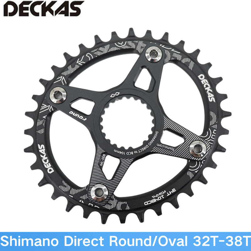 Deckas Chainring รอบ/รูปไข่สําหรับ Shimano Direct Mount Spider อะแดปเตอร์ 12 ความเร็ว M6100 M9100 M9120 M8100 M8120 M8130 M7100 MT900 XTR SLX,เพิ่มประสิทธิภาพการขี่ของคุณประสิทธิภาพ