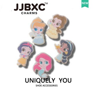 JJBXC ตัวติดรองเท้า charm LED กระพริบ ลายเจ้าหญิงและนางเงือก…
