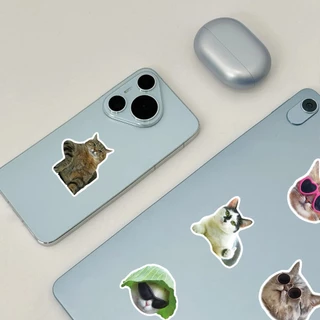 สุ่ม 50 ชิ้นแมวตลก DIY Creative มอเตอร์/รถ/หมวกกันน็อกสติกเกอร์ Home Decal สติกเกอร์กันน้ํา