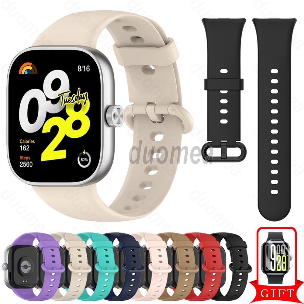 สายซิลิโคนสร้อยข้อมือกีฬาสายรัดข้อมืออุปกรณ์เสริมสําหรับ Redmi Watch 6 5 4 / Xiaomi Smart Band 9 8 Pro