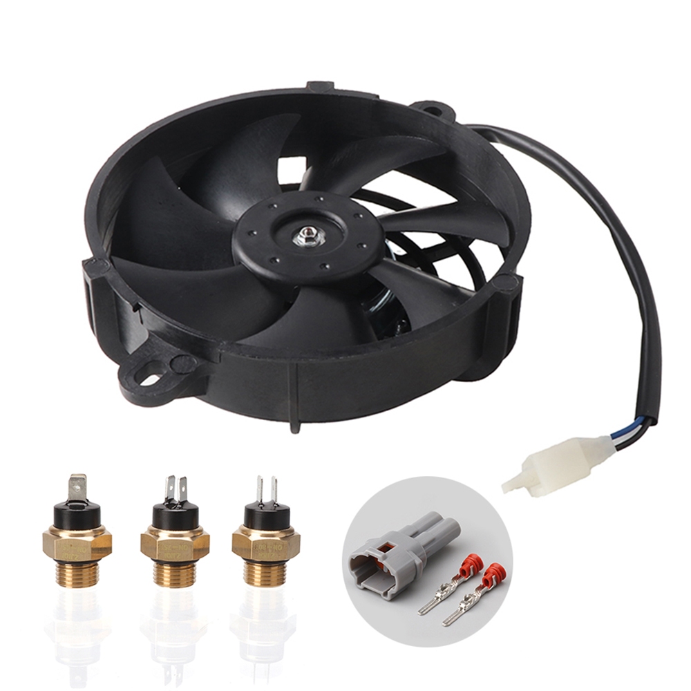 5 นิ้ว Universal หม้อน้ํารถจักรยานยนต์พัดลมระบายความร้อน Oil Cooler Water Cooler พัดลมไฟฟ้า 12V สําหรับ Dirt Bike Motocross ATV Quad