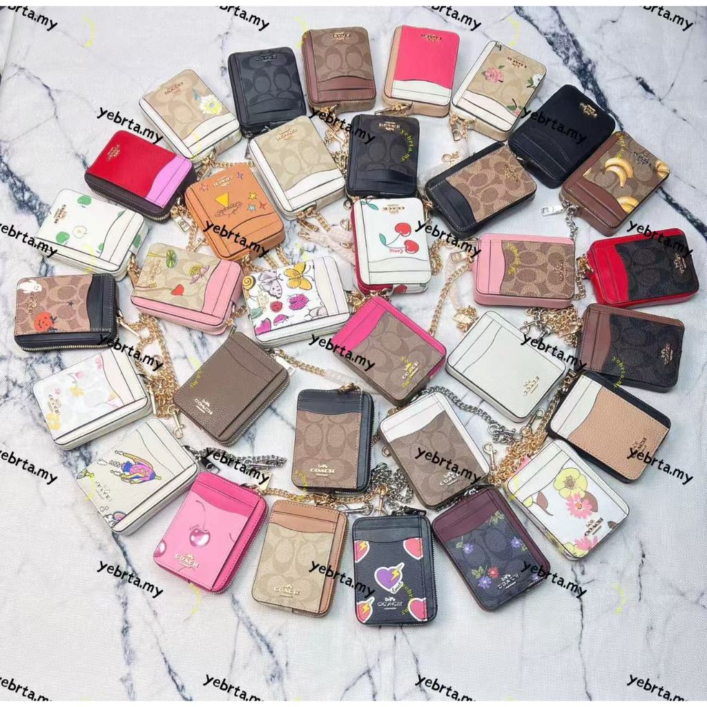 C0058 C1885 C6303 CR971 CU403 CU404 CP467 Zip Card Case Zipper Card Holder Wallet กระเป๋าใส่เหรียญ