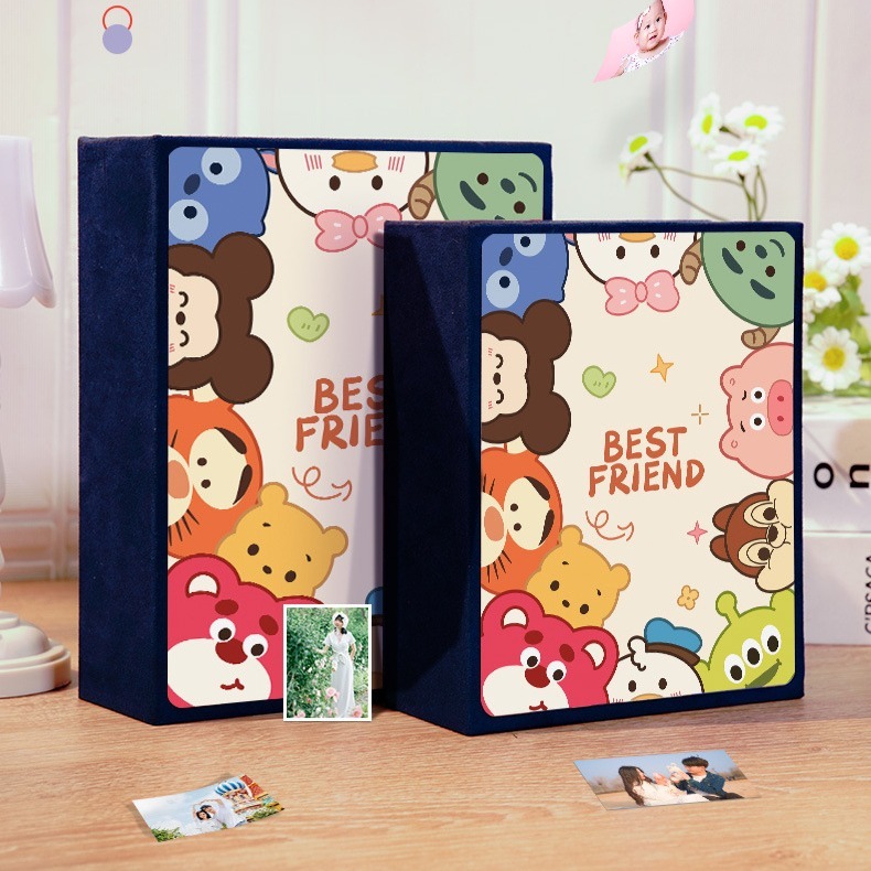 อัลบั้มรูป 4x6 3.5x5 อัลบั้มรูป 5x7 สมุดอัลบั้มรูป 200 กระเป๋า 3r 4r 5r Photos Albumbook ลายการ์ตูนน่ารัก - รูปที่ 7