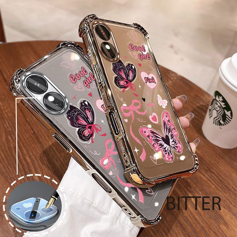 เคสสําหรับ OPPO A18 A38 A17 A17K A60 นําเข้าวัสดุลายผีเสื้อกันกระแทกโทรศัพท์มือถือเคสนิ่ม ราคา ถูกที่สุด ดีลบีเคเค แกลเลอรีภาพที่ 8