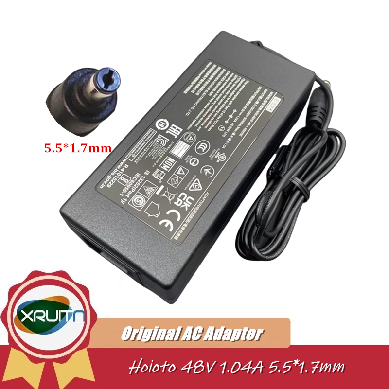 ของแท้ Hoioto ADS-50HF-48-1 48050E 48V 1.04A 49.92W 50W อะแดปเตอร์ AC สําหรับ Hikvision POE Power Su