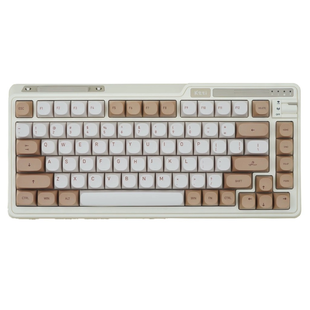 YMDK ธีม Tiramisu 119 คีย์ MA โปรไฟล์ PBT Dye Sublimation Custom Keycaps สําหรับ 61 64 68 84 87 96 98 104 108 MX คีย์บอร์ด