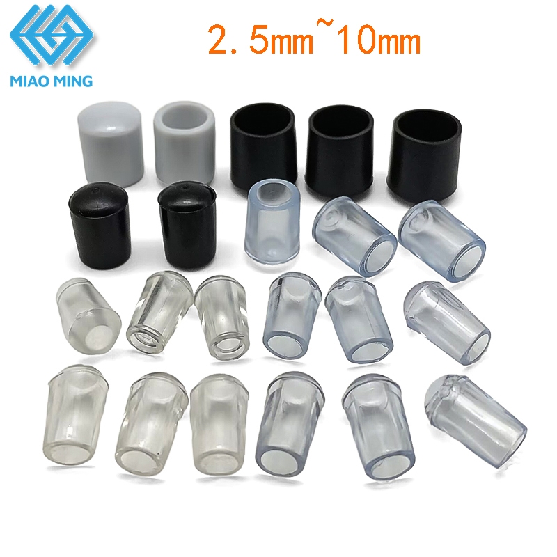 1pcs คุณภาพสูงยาง End Cap ป้องกันเสารอบภายนอกยางปลั๊ก penutup lubang paip pvc 2.5 มม.-10 มม.MIAOMING – โปรปัง