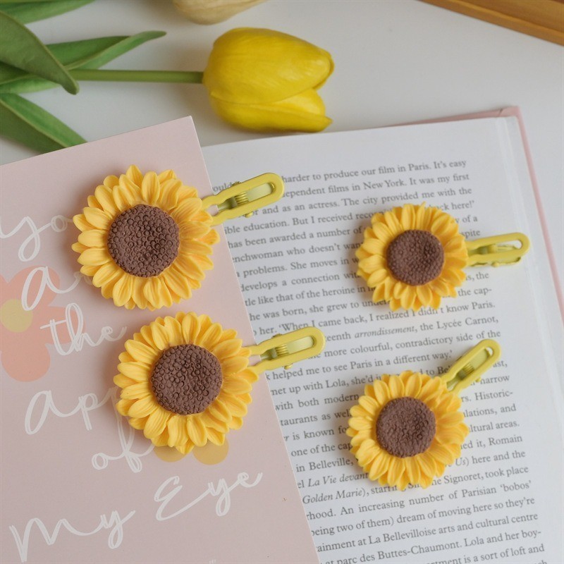 🍑peach🍑 กิ๊บติดผมรูปดอกทานตะวัน