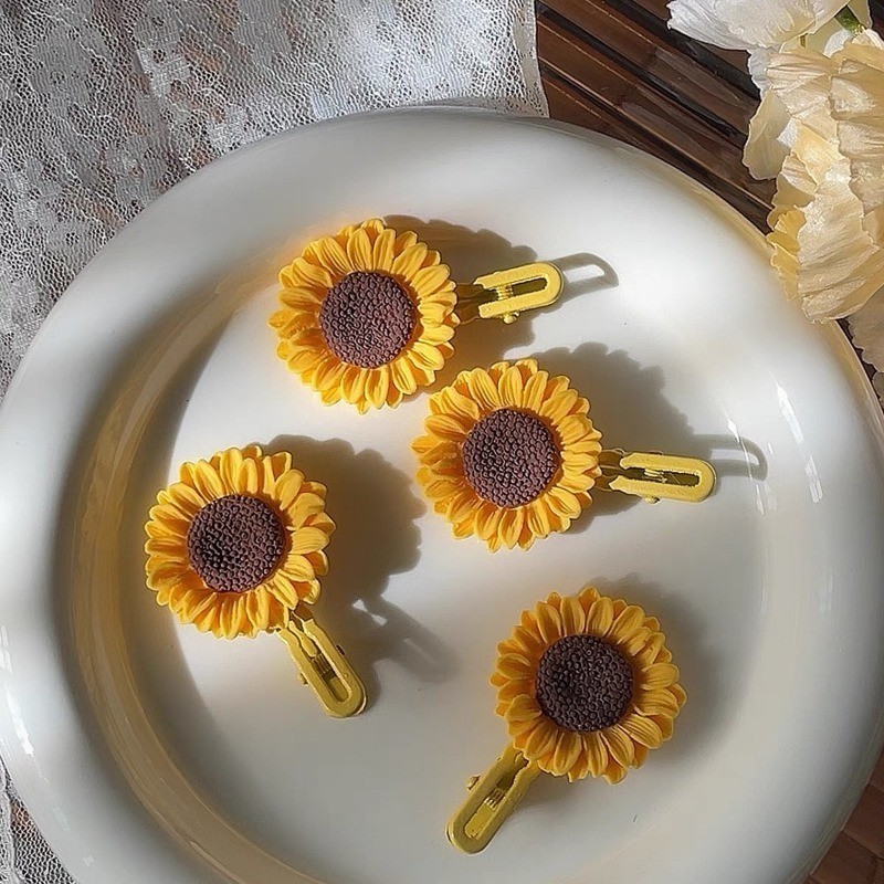 🍑peach🍑 กิ๊บติดผมรูปดอกทานตะวัน