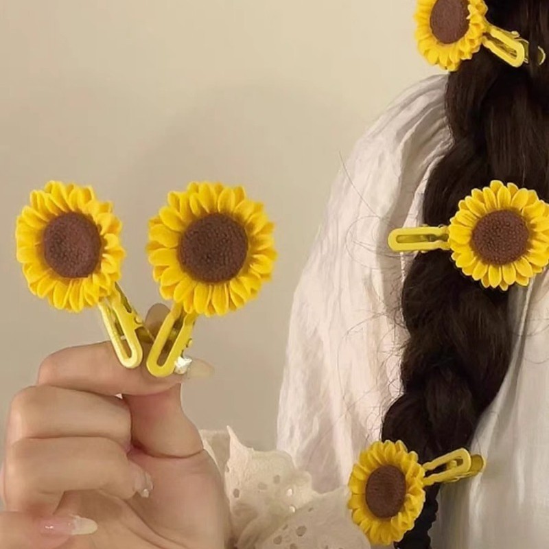 🍑peach🍑 กิ๊บติดผมรูปดอกทานตะวัน