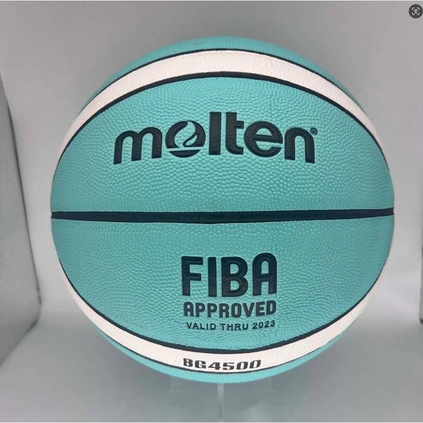 ลูกบาสเก็ตบอล molten สีเขียว BG4500 วัสดุ PU ขนาด 7 บาสเกตบอลหลอมเหลว