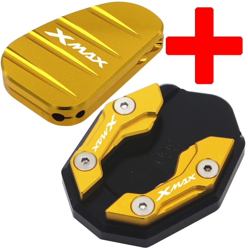 ตีนเป็ด X-max300 2024 แผ่นรองขาตั้ง CNC กันลื่น อะไหล่มอเตอร์ไซค์ YAMAHA XMAX300
