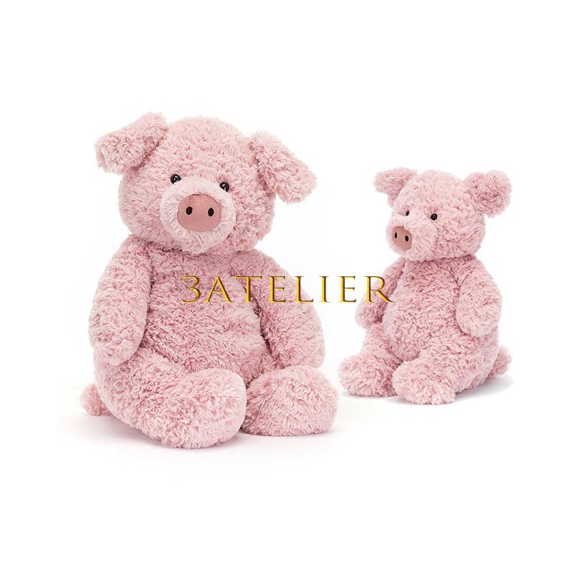 Jellycat ของเล่นตุ๊กตาหมูบาร์นาบัส ขนาดใหญ่ และขนาดกลาง