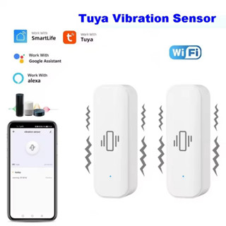 Tuya WiFi สมาร์ทเซ็นเซอร์การสั่นสะเทือน Home Security ป้องกั…