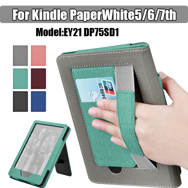 สําหรับ Kindle Paperwhite 1 2 3 E-Book Premium PC วัสดุบางและเบาสําหรับ 5/6/7th Gen (EY21 DP75SD1) แ