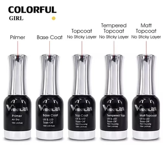 พร้อมส่ง ของแท้ Venalisa เบส ท็อป เบสเจลทาเล็บ ท็อปเจล เคลือบเล็บเจล เบสโค้ท ท็อปโคทเล็บ สีเจล ปริมาณ 12 ml