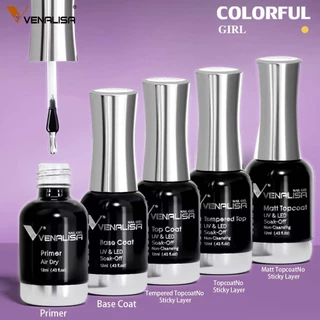 พร้อมส่ง ของแท้  Venalisa เบส ท็อป เบสเจลทาเล็บ ท็อปเจล เคลือบเล็บเจล เบสโค้ท ท็อปโคทเล็บ  สีเล็บเจล ปริมาณ 12 ml