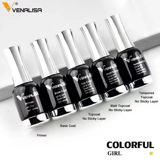 พร้อมส่ง ของแท้ Venalisa เบส ท็อป เบสเจลทาเล็บ ท็อปเจล เคลือบเล็บเจล เบสโค้ท ท็อปโคทเล็บ สีเจล ปริมาณ 12 ml