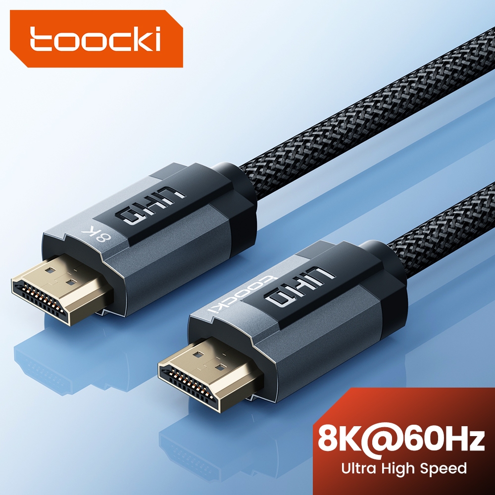 Toocki สาย HDMI 8K/60Hz สําหรับ PS5 Xiaomi ความเร็วสูงได้รับการรับรอง 8K @ 60Hz สาย 48Gbps รองรับ 2.1 สาย Splitter Dolby Vision