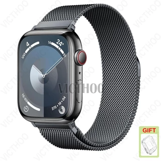 สายโลหะสแตนเลสกันน้ํา Minlanese Band สําหรับ iWatch Series 11/10/9/8/7/6/5/4/3/SE Ultra 2 49mm 46mm 44mm 45mm 41mm 42mm 40mm 38mm