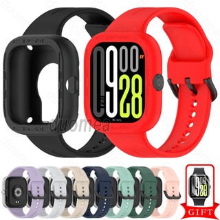 สายซิลิโคนพร้อมฝาครอบเคสอุปกรณ์เสริมสร้อยข้อมือสําหรับ Redmi Watch 5 / Redmi Watch 4