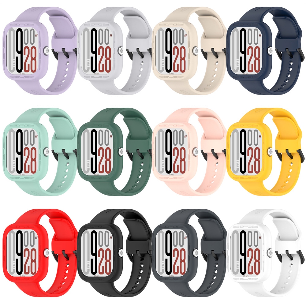 สายซิลิโคนพร้อมฝาครอบเคสอุปกรณ์เสริมสร้อยข้อมือสําหรับ Redmi Watch 5 / Redmi Watch 4 ราคา ถูกที่สุด ดีลบีเคเค แกลเลอรีภาพที่ 2