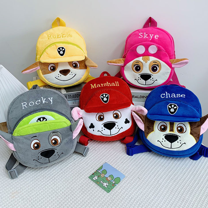 กระเป๋าเป้สะพายหลังตุ๊กตาการ์ตูน เย็บร้อย เห่า ทีม มิกกี้ ธีมกระเป๋าเด็กอนุบาลกระเป๋านักเรียน