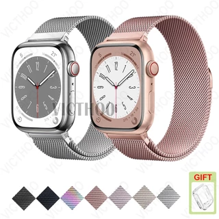 สายโลหะสแตนเลสกันน้ํา Minlanese Band สําหรับ iWatch Series 11/10/9/8/7/6/5/4/3/SE Ultra 2 49mm 46mm 44mm 45mm 41mm 42mm 40mm 38mm