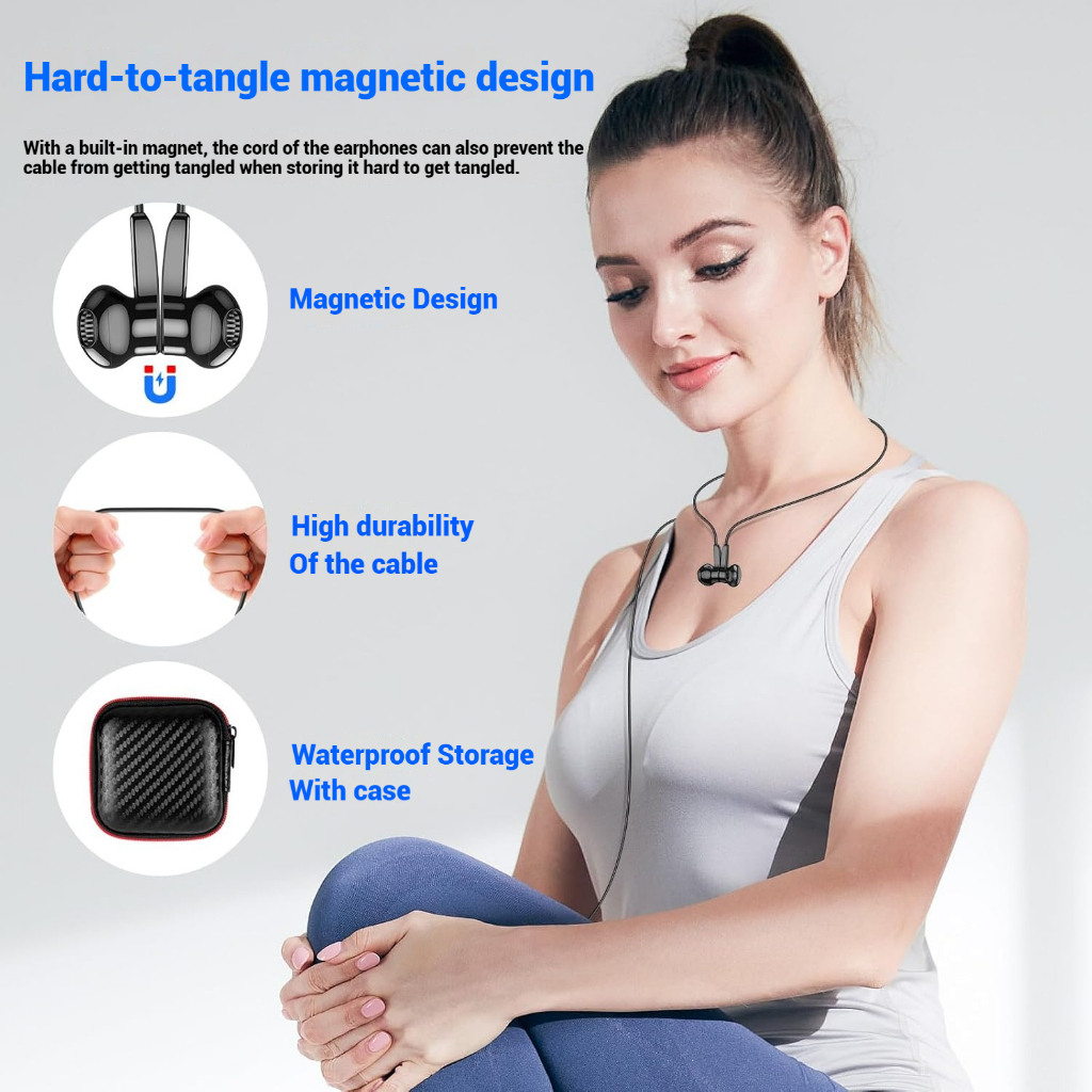 Newmsnr 9D Super Bass หูฟังหูฟังชนิดใส่ในหู TYPE-C ไมโครโฟนในตัว DJ หูฟังลดเสียงรบกวนชุดหูฟังสําหรับเล่นเกมหูฟังกันน้ํา Sweatproof